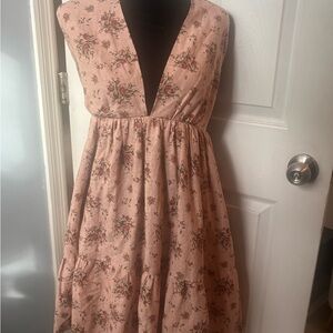 House of Harlow 1960 Blush Floral Mini Dress